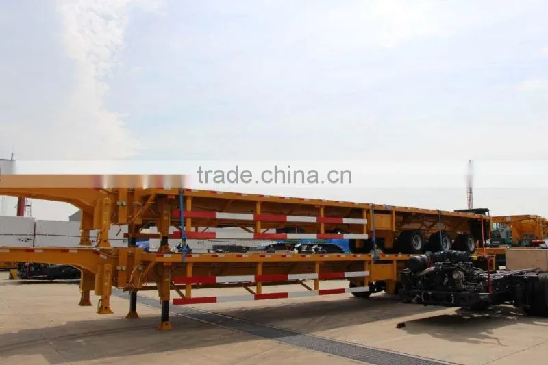 60 Tons 3 Axle Semi-Trailer Lowbed Trailer for sale