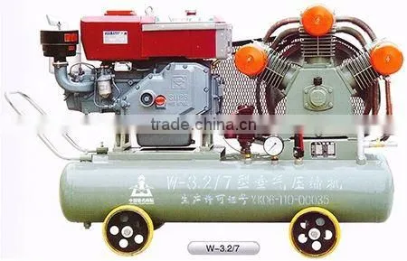 Sales to Zimbabwe Gold Mining Diesel Mobile Piston Air Compressor W-3.5/7 / Small Mobile Piston Air