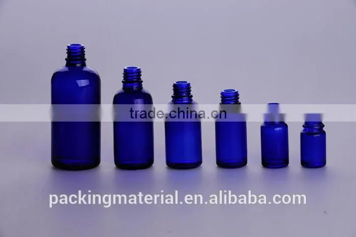 Essential oil glass bottle with tamper evident cap / childproof cap