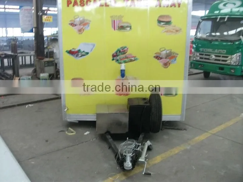 panel solar trailer lectrical operated delicious fast food vanfor sale
