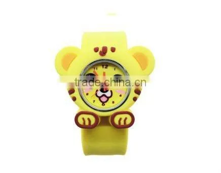 Promotional Fashion Slap Band Silicone Girl Watch
