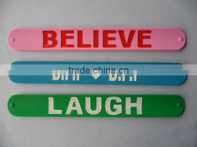 2011 NEW fashion Custom Personalized Slap Bracelets