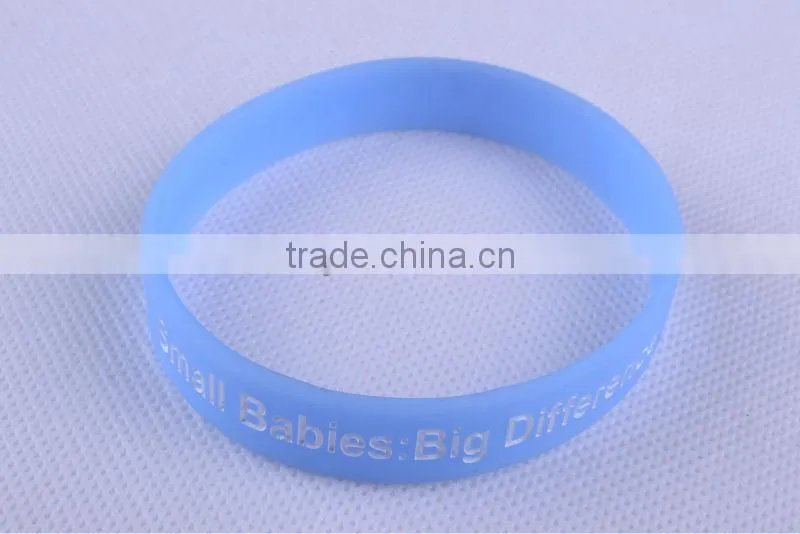 Stylish youth energy narrow wristbands silicone bangles
