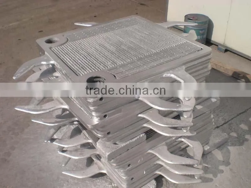 cooking oil filter machine, plate frame filter with cast iron plate and frame