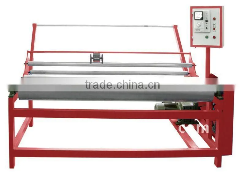Automatic Roller Table type measure machine for fabric leather length measuring and re-reeling machine