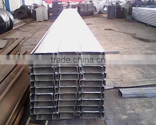 Cold bend galvanized SS400/A36/Q235B curved c steel beam