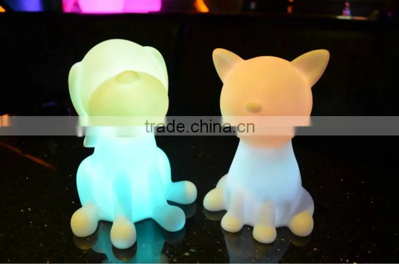 Battery operated LED color changing night light to be kids friend