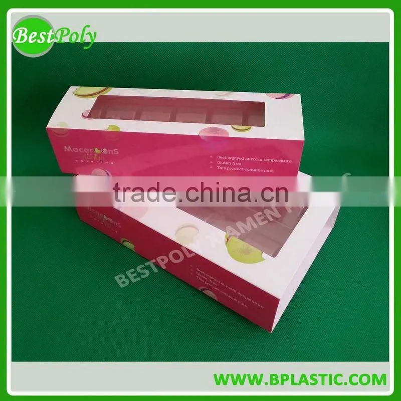 Beautiful custom folding paper box with logo for gift with handle