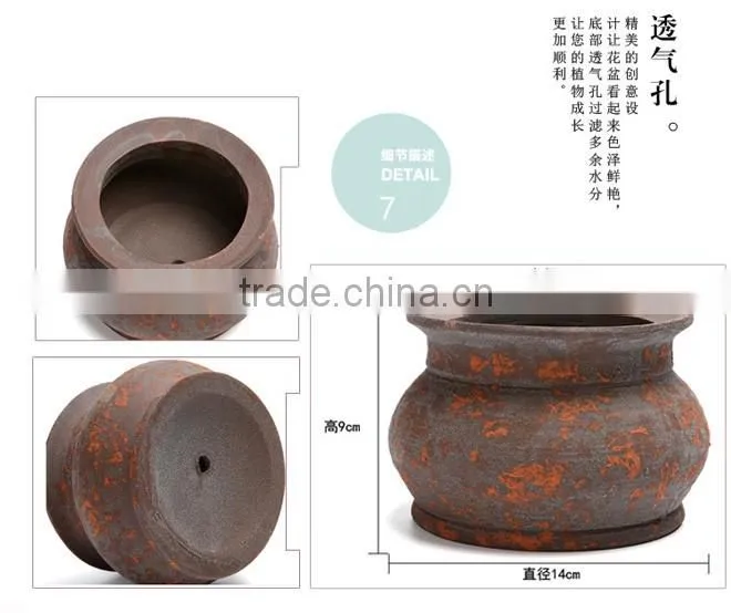 Wholesale retro do the old red ceramic outdoor planters