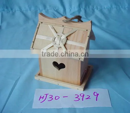 New unfinished wooden bird house wholesale