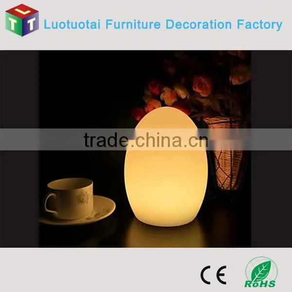 Big size egg shape LED table lamp with inductive charging