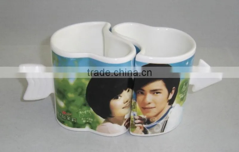 heart shape ceramic mug with handle heart shape drinking mug