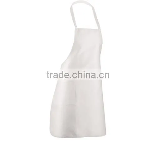 fashion polyester material kitchen apron with front pocket
