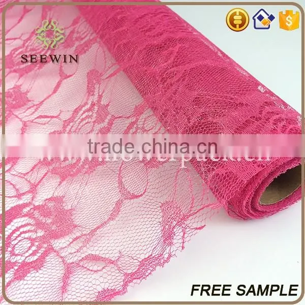 Cheap Rose Mesh Fabric With Good Service