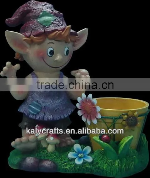 2013 hot sale polyresin elves garden items