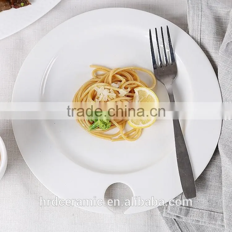 Hotel and restaurant White Ceramic plate Creative New design Dinner plates