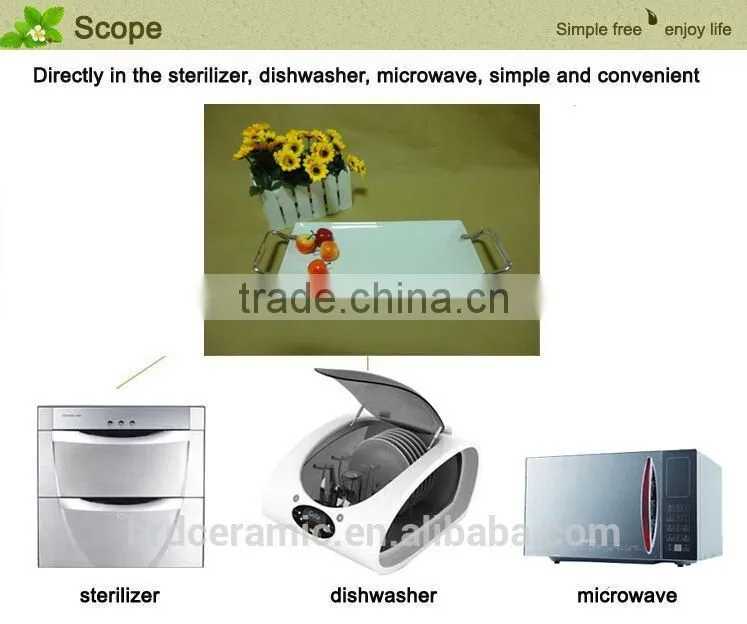 Manufactured in China stock ceramic plates with handles