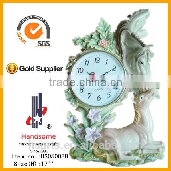18 Inch Hot Sales Resin Clock 3d Last Supper Carving Wall Art Hanging Decoration