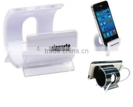 Hot selling fashion design plastic cell phone table stand