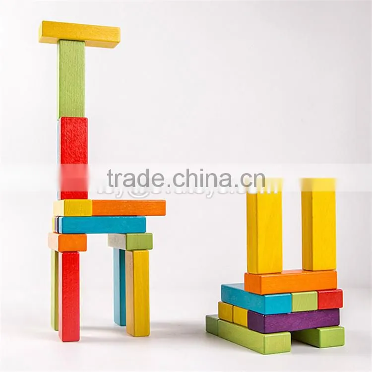 Mini intelligent wooden baby building blocks best design creativity toy wooden baby building blocks W13D143