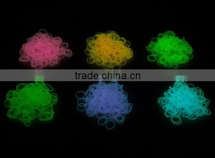 DIY LOOM BANDS BRACELET MAKING KIT INCLUDES 300 colorful RUBBER BANDS LOOM CLIPS
