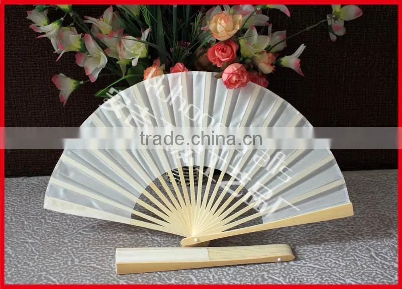 Promotional colorful silk hand fan