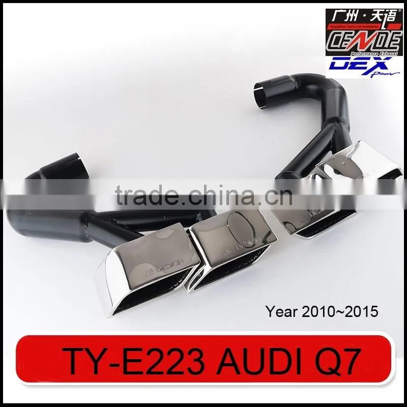 auto tuning stainless steel muffler tip for Audi Q7