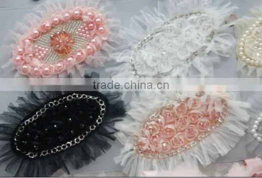 chiffon flower hair clip