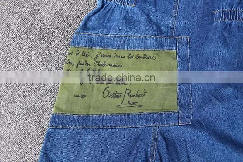 Fashion suspender trousers for girls,lovely overall for childrens,jeans overall for kids