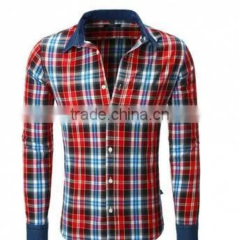 Customized wholesale used flannel checker shirts