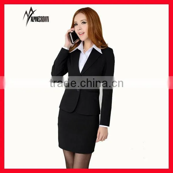slim design with lapel suit, single button official suit