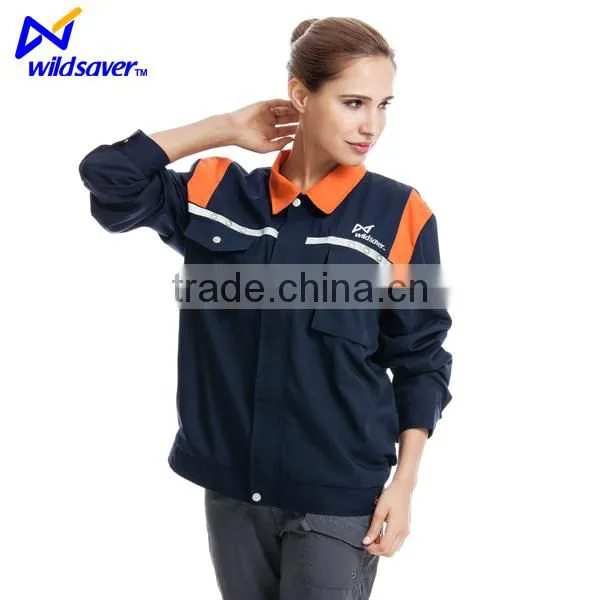 New design flahsing security working wear for female breathable warning