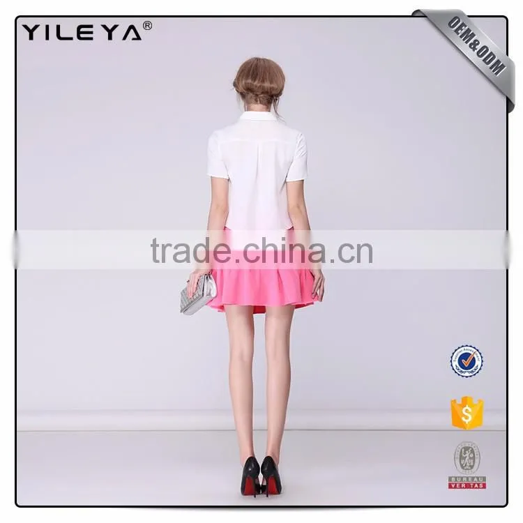Oem Services High Waist A Line Pleated Skirt Ladies