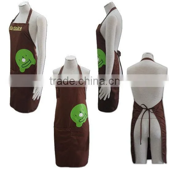Wholesale promotional chef cotton cheap rubber apron (AP014)