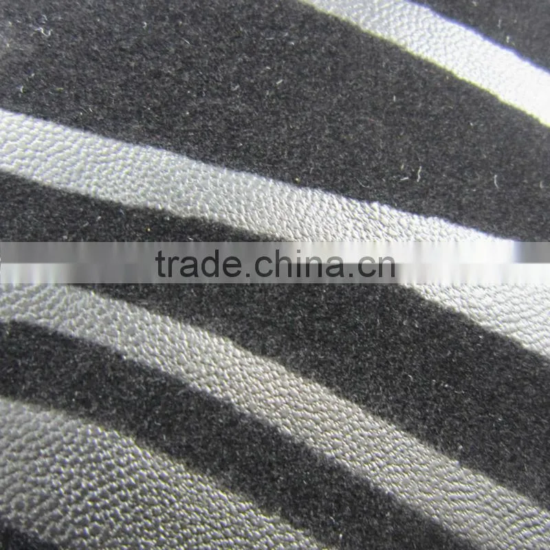 PU printed leather for bag/lettchi embossed sofa