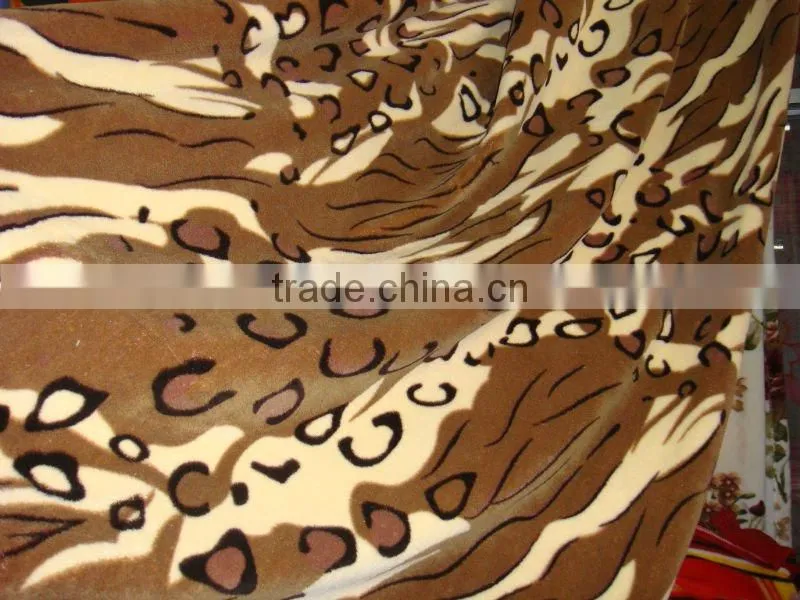 faux fur fleece blanket tiger fur