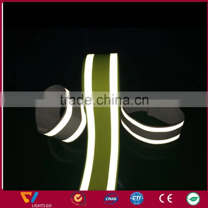 high light fluorescent green reflective webbing tape