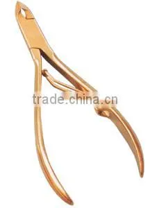 Cuticle nipper 10.5cm single spring,Nail Nipper,Nail Nipper Half Gold ,Nail Clipper