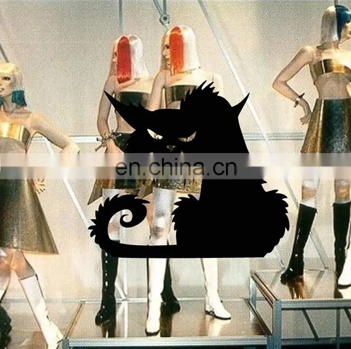 Halloween Theme Black Cat Window/Wall Sticker Halloween Decoration Home Decoration