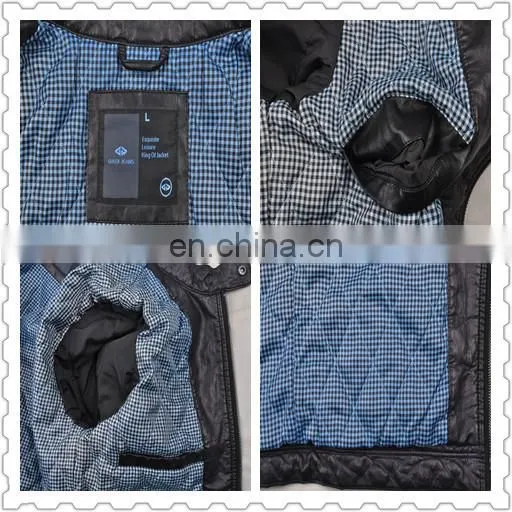latest fashion mens thick padded softshell pu motocycle clothing