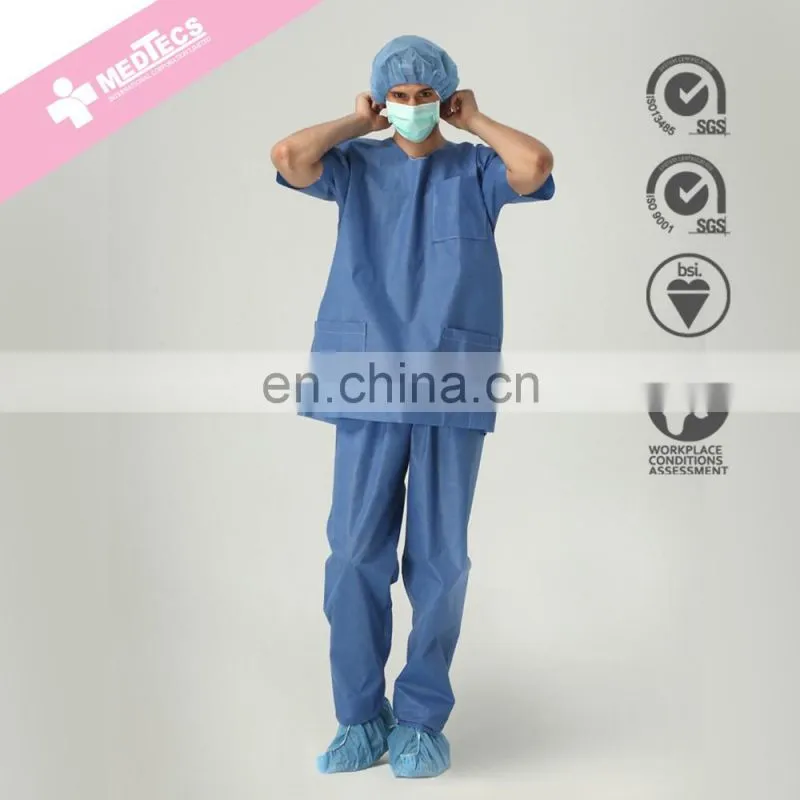 Yellow comfortable High quality Hospital Surgical Disposable Gown