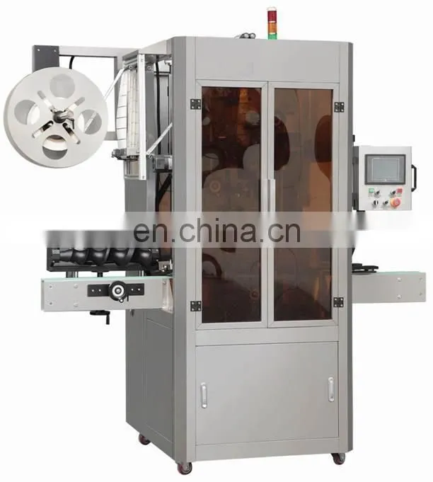 automatic bottle labeling and shrinking machine