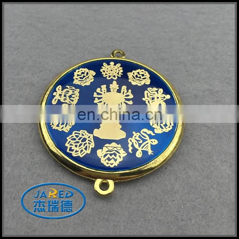 Soft Crystal Glue Aluminum Badge