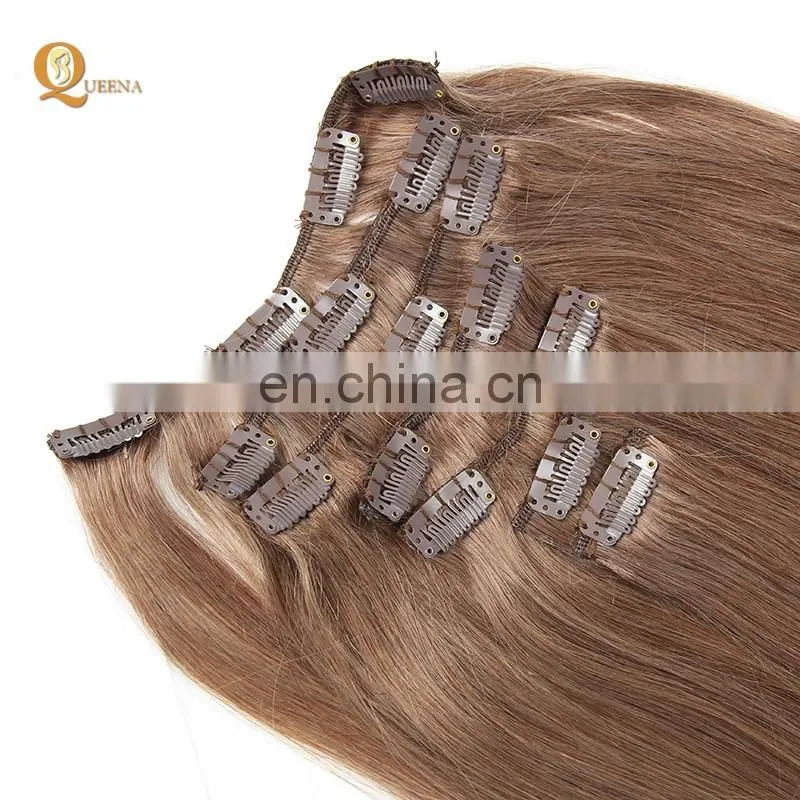 Hottest products on the market 100g 120g 160g 220g remy human hair extensions clip on