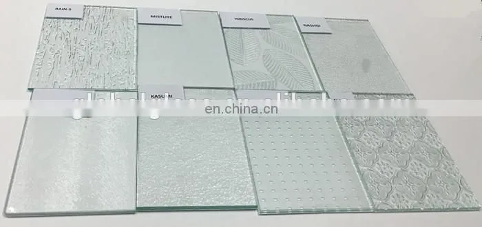 4mm 5mm 6mm clear silesia pattern glass