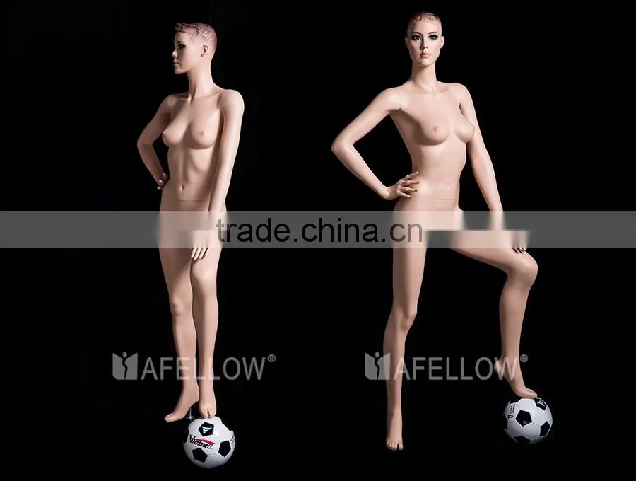 Playing Football Mannequin Realistic Sports Women Display Manikin FTF1