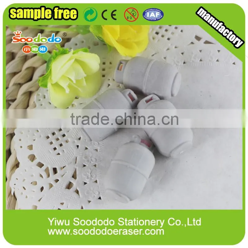 3d pvc rubber toy excavator eraser