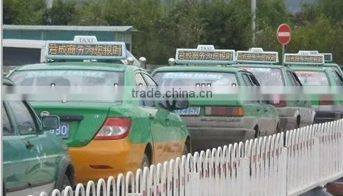 taxi gsm based moving led billboard screen