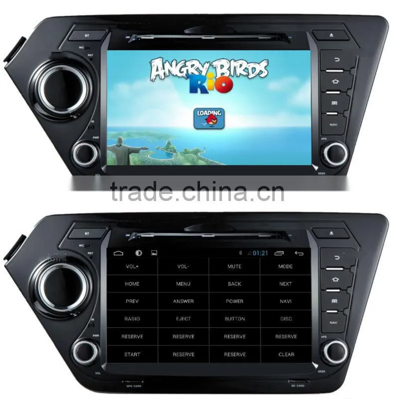 Car Factory 1024*600 screen Auto radio for Kia K2 RIO GPS 3G WIFI Android 4.2.2 CAR DVD GPS 3G WIFI FOR KIA K2 RIO 2011-2012