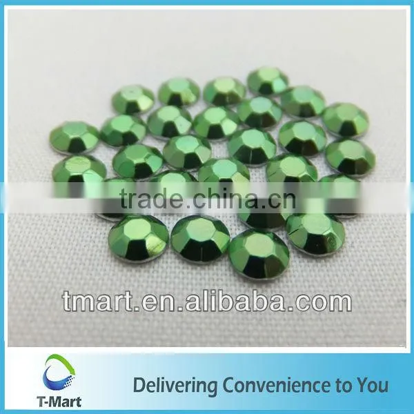 peridot hot fix metal stud for headband